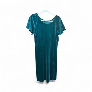 Place Teal Midi Dress